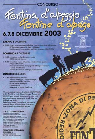6-8 dicembre, prima edizione del concorso "Fontina d'alpeggio - Fontine d'alpage"