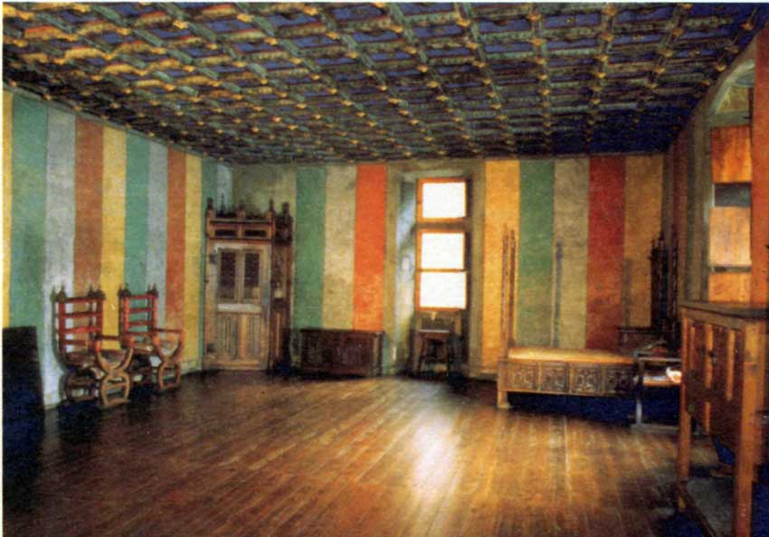 La sala del Re di Francia come si presentava prima del riallestimento in corso.
