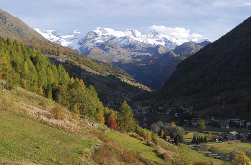 Scorcio autunnale dell’alta Val d’Ayas.