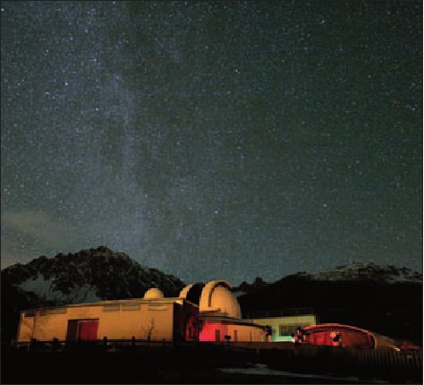 Suggestiva immagine notturna dell’Osservatorio.