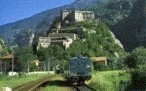 En tren