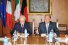 Augusto Rolandin Presidente della Regione e l'Ambasciatore Francese Jean Marc de la Sabi�re