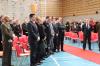 In prima fila da sinistra Il Direttore Davide Bertolo e�il Comandante Salvatore Coriale con le istituzioni