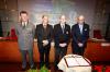 Il Generale Gola, il Presidente Rollandin, il Principe Alberto di Monaco e il Vicepresidente CIO Pescante