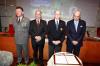 Il Generale Gola, il Presidente Rollandin, il Principe Alberto di Monaco e il Vicepresidente CIO Pescante