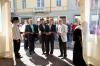 Il Vicesindaco di Aosta Alberto Follien, il Vicepresidente del Consiglio Andr� Lani�ce, l'Assessore Ennio Pastoret e il Sindaco di Aosta Bruno Giordano