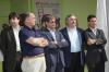 Il Vicepresidente del Consiglio Andr� Lani�ce, il Presidente della Regione Augusto Rollandin, il Sindaco di Aosta Bruno Giordano, il Vicesindaco Alberto Follien e l'Assessore Laurent Vi�rin