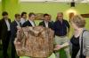 Il Vicepresidente de Consiglio, Andr� Lani�ce, il Sindaco di Aosta,Bruno Giordano, gli Assessori Aurelio Marguerettaz, Ennio Pastoret e LAurent Vi�rin e il Presidente Augusto Rollandin 
