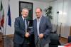 Il Presidente Augusto Rollandin con l'ex Presidente della Camera Luciano Violante
