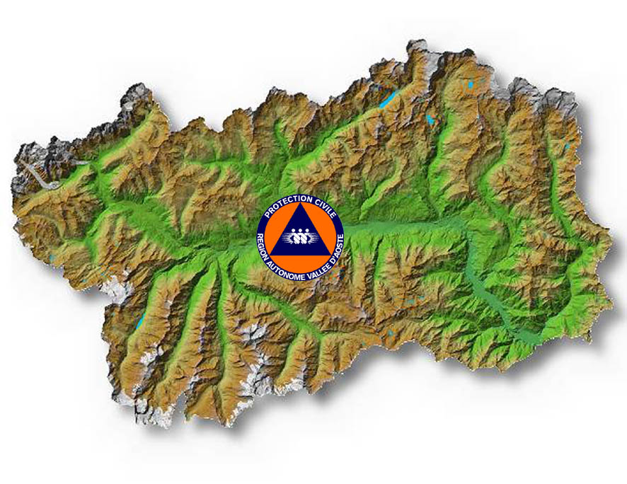 Cartina pittorica della Valle d'Aosta 