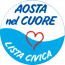 Logo "AOSTA NEL CUORE" LISTA CIVICA