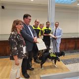 Conferita a Torino una benemerenza all�Unit� cinofila valdostana e al cane Teo