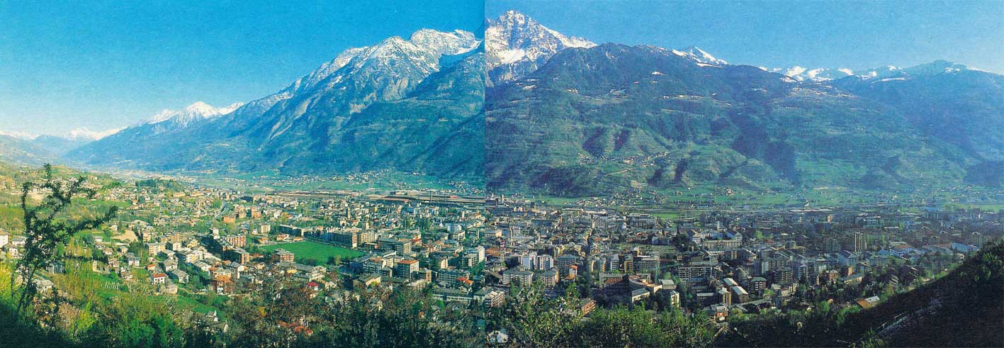 La piana di Aosta.