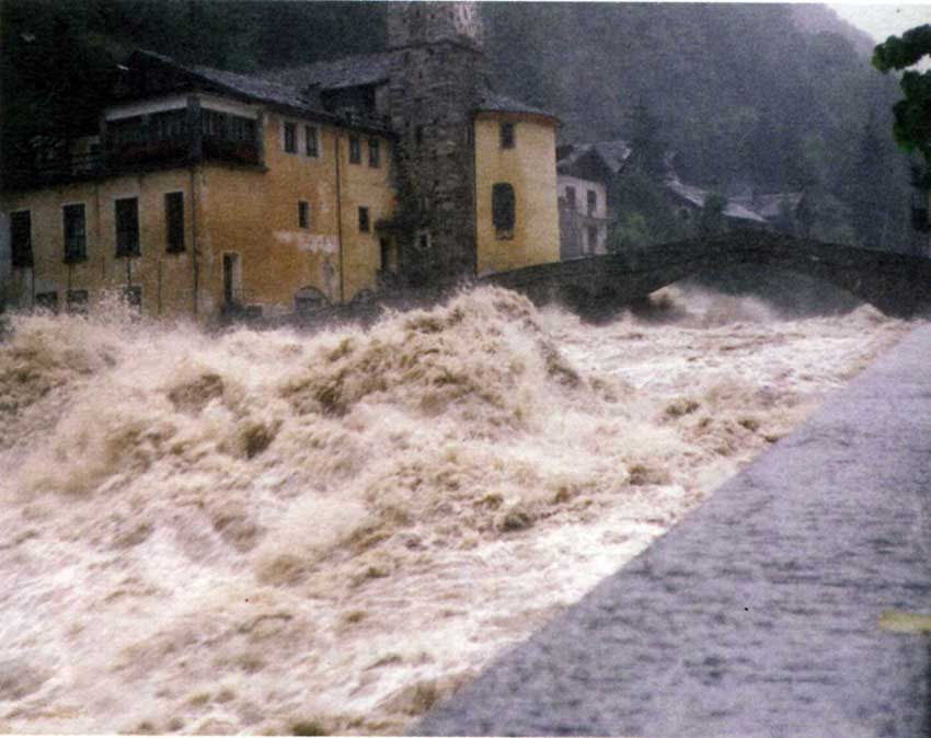 L'alluvione del settembre 1993 a Fontainemore.