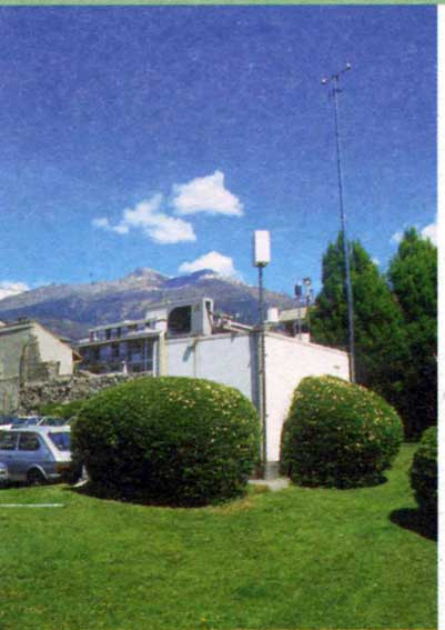 La stazione di monitoraggio di Piazza Chanoux.