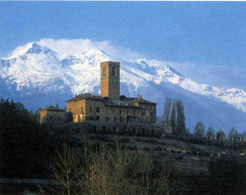 Il castello di Sarre.