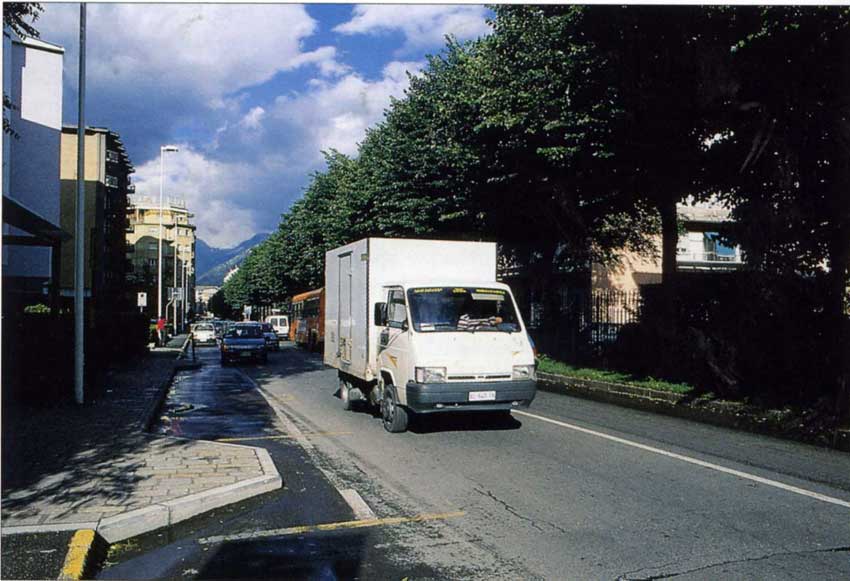 Traffico ad Aosta.