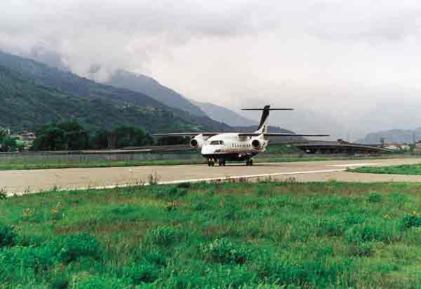 L'aeroporto di Aosta