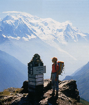 Sur le parcours du Tour du Mont Blanc, entre Valais et Haute Savoie.