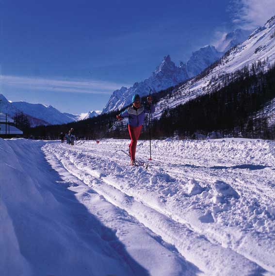 Sci di fondo in Val Ferret.