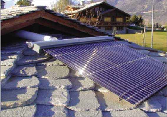 Tetto fotovoltaico a Sarre.