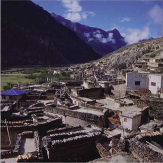 Il villaggio di Marpha, nella Valle di Kali Gandaki.