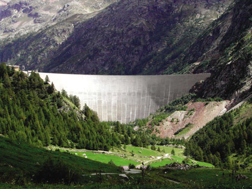 La diga di Place Moulin.