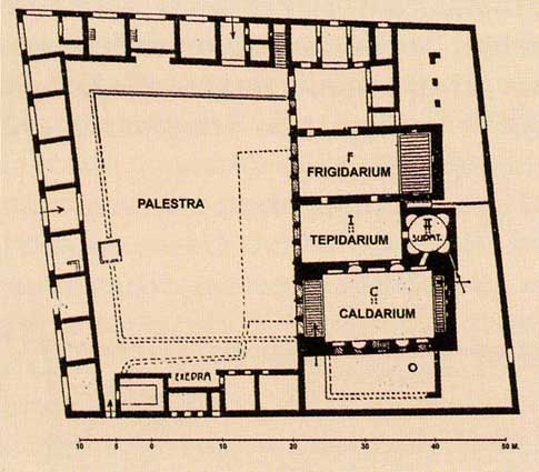Pompei, le Terme Centrali.