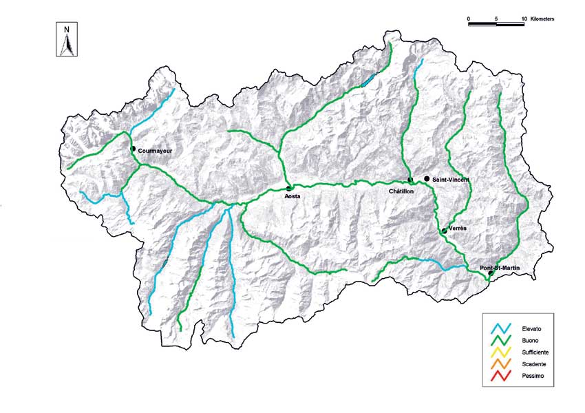 Rappresentazione cartografica dei dati riclassificati del LIM 2003.