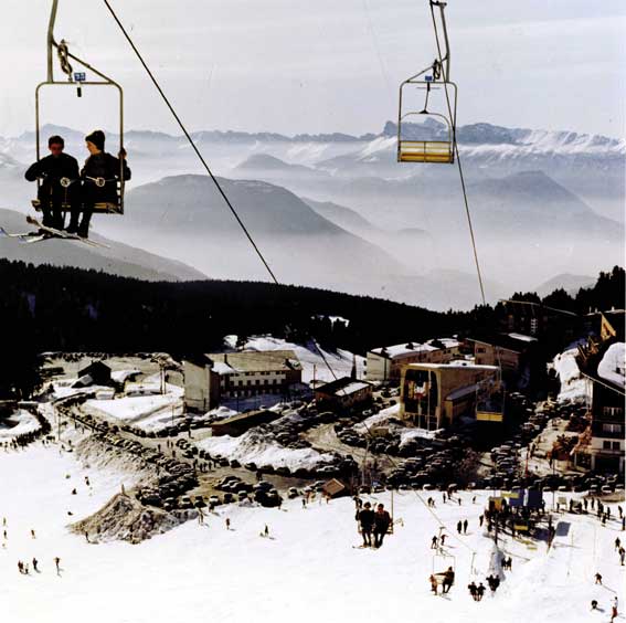 Le front de neige originel: le recoin de Chamrousse (Isère) dans les années 1960.