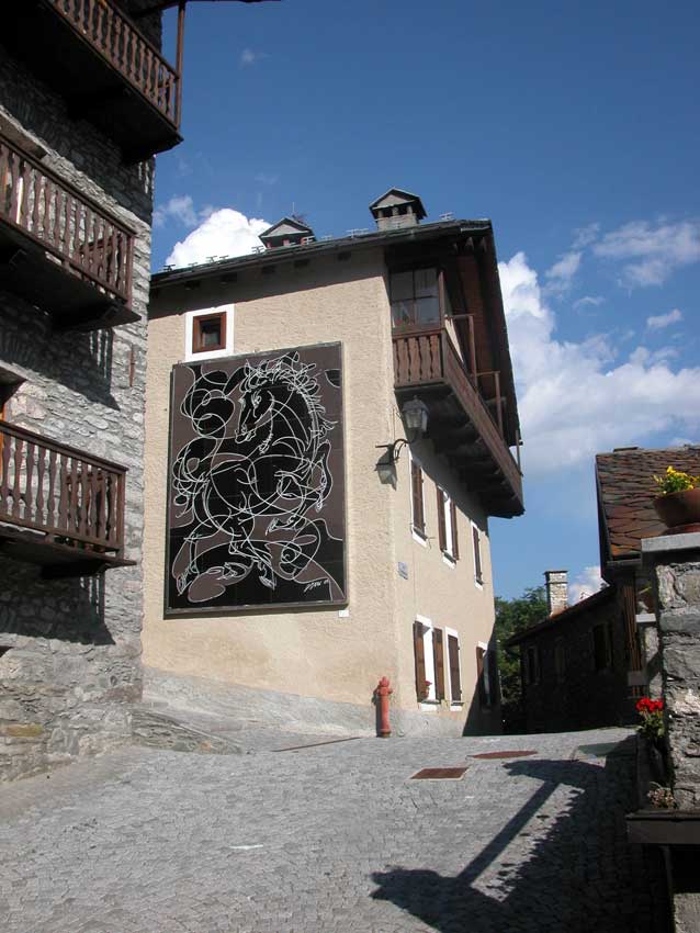 Etroubles s'est transformée en musée à ciel ouvert.