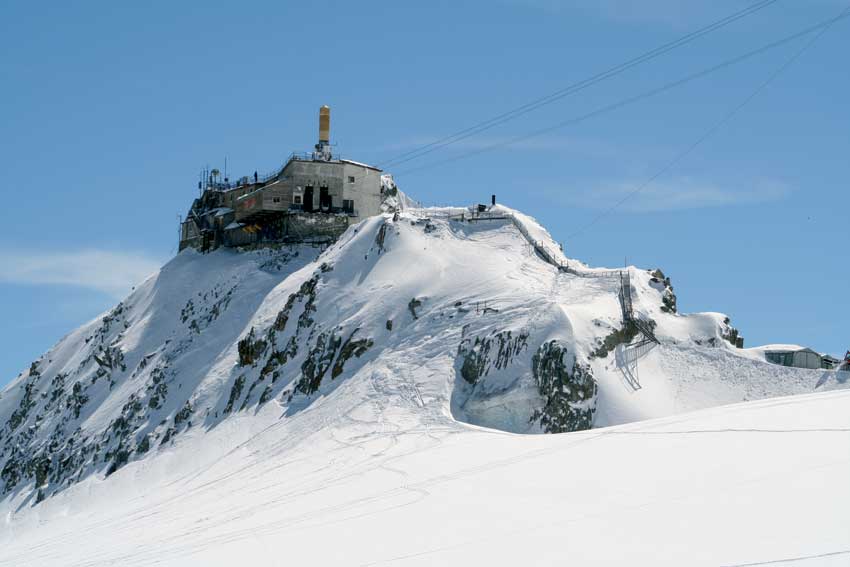 Punta Helbronner, ovvero la stazione superiore delle Funivie Monte Bianco.