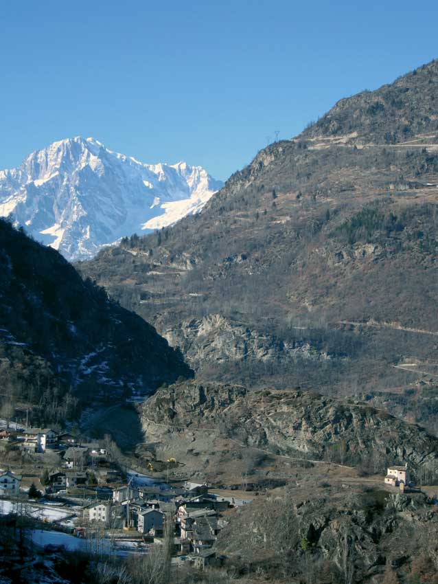 Il villaggio di Rochefort, ad Arvier.