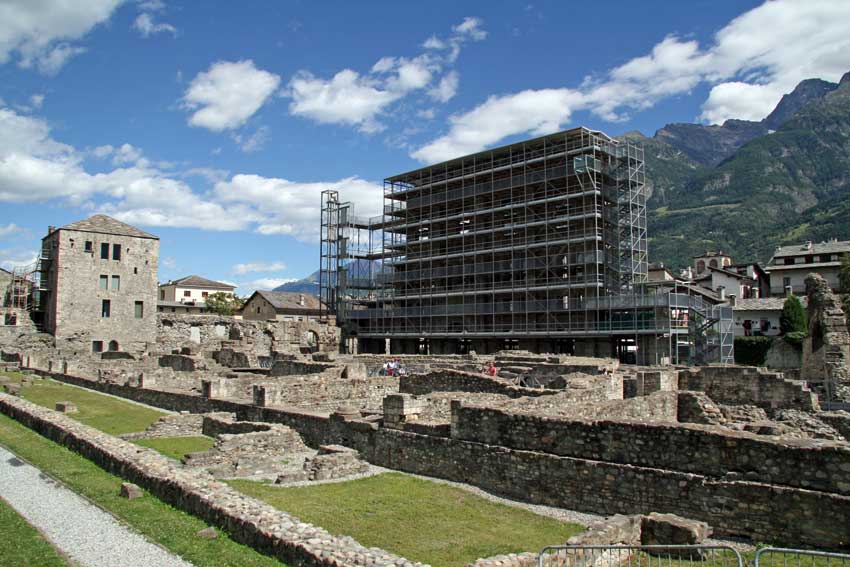 Il Teatro Romano di Aosta.