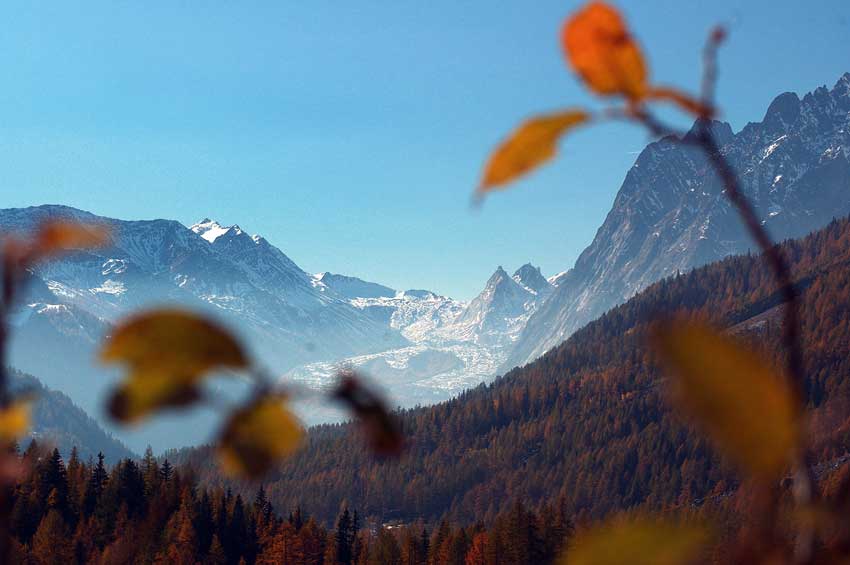 Scorcio autunnale sulla Val Veny.