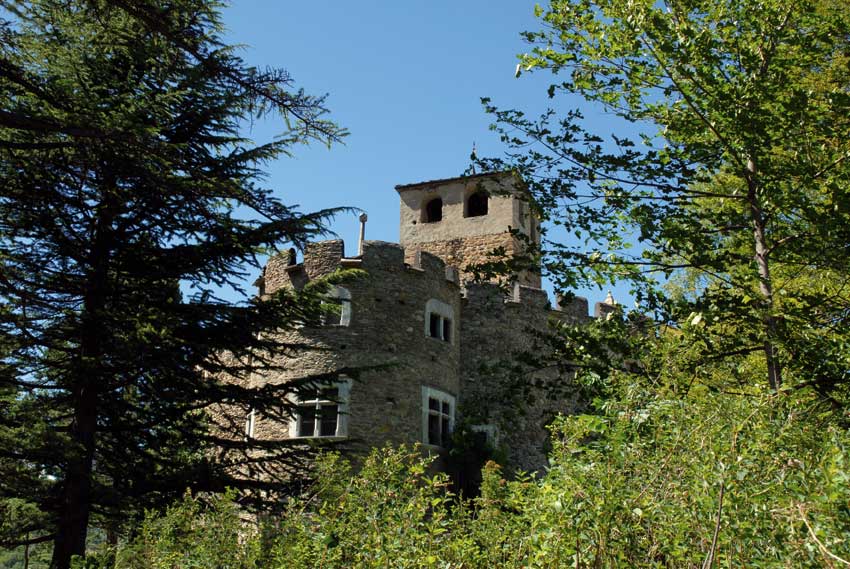 Il castello di Introd.
