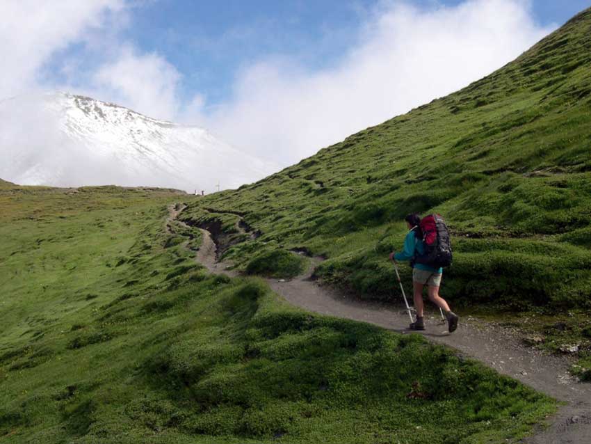Nei pressi del Col du Grand Ferret.
