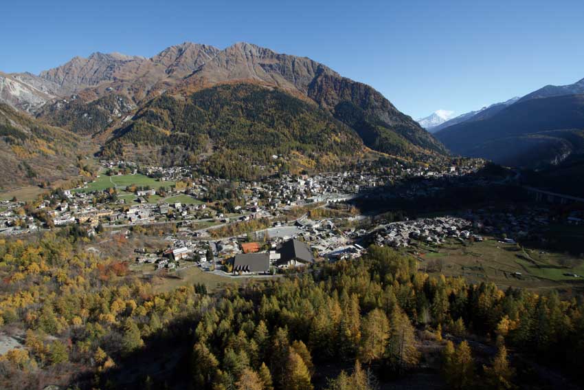 Panoramica sulla conca di Courmayeur.