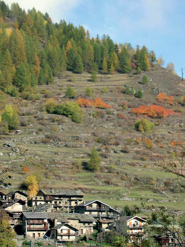 Il villaggio di Etirol (Torgnon).