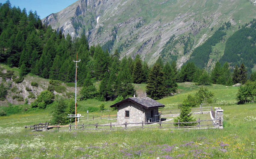 Stazione di La Thuile Les Granges, posta a 1640 m di altitudine.
