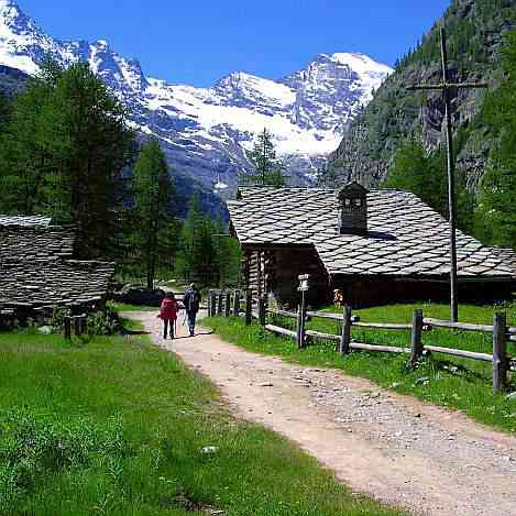 Le baite di Valmianaz in Valnontey.