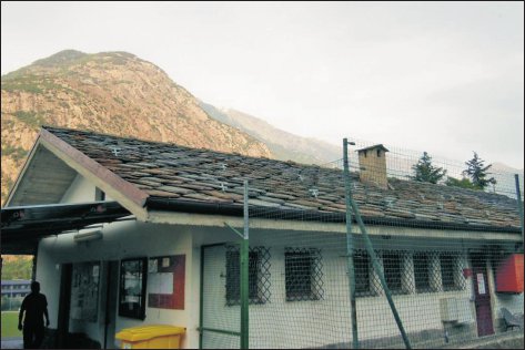 Vista dell’edificio oggetto di intervento