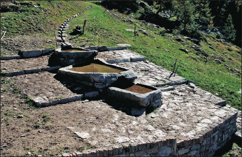 La caratteristica fontana di Truc