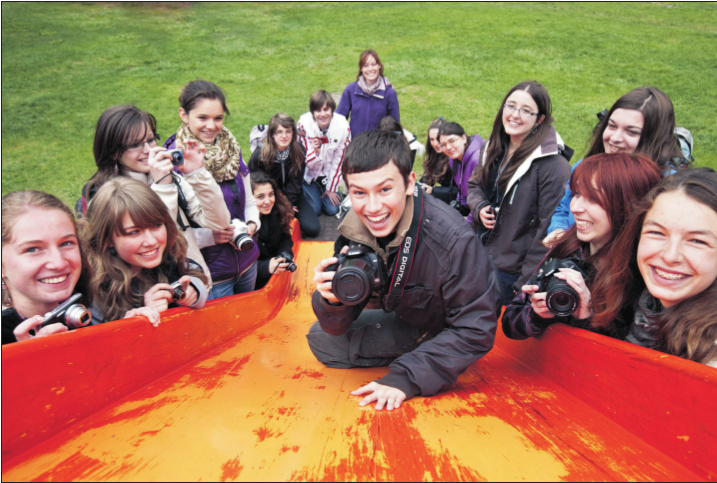 les jeunes participants italiens et français à l’initiative “Les enjeux du PIT à travers la photographie”.