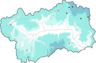 New snow in the last 24h + Modello 1 AINEVA (MOD1) data
