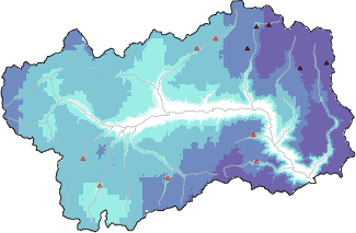 New snow in the last 24h + Modello 1 AINEVA (MOD1) data