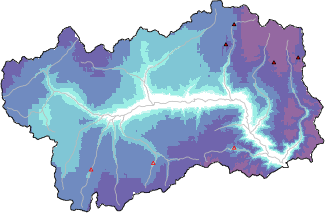Neige fraîche dans les dernières 72h + données Modello 1 AINEVA (MOD1)