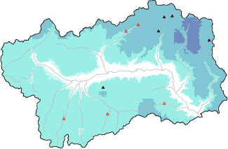 Neige fraîche dans les dernières 24h + données Modello 1 AINEVA (MOD1)