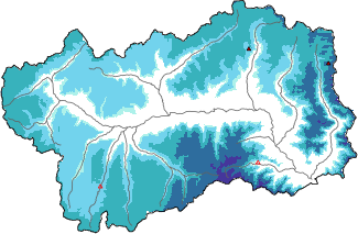 Neige fraîche dans les dernières 72h + données Modello 1 AINEVA (MOD1)