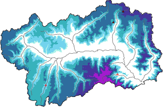 Neige fraîche dans les dernières 72h + données Modello 1 AINEVA (MOD1)
